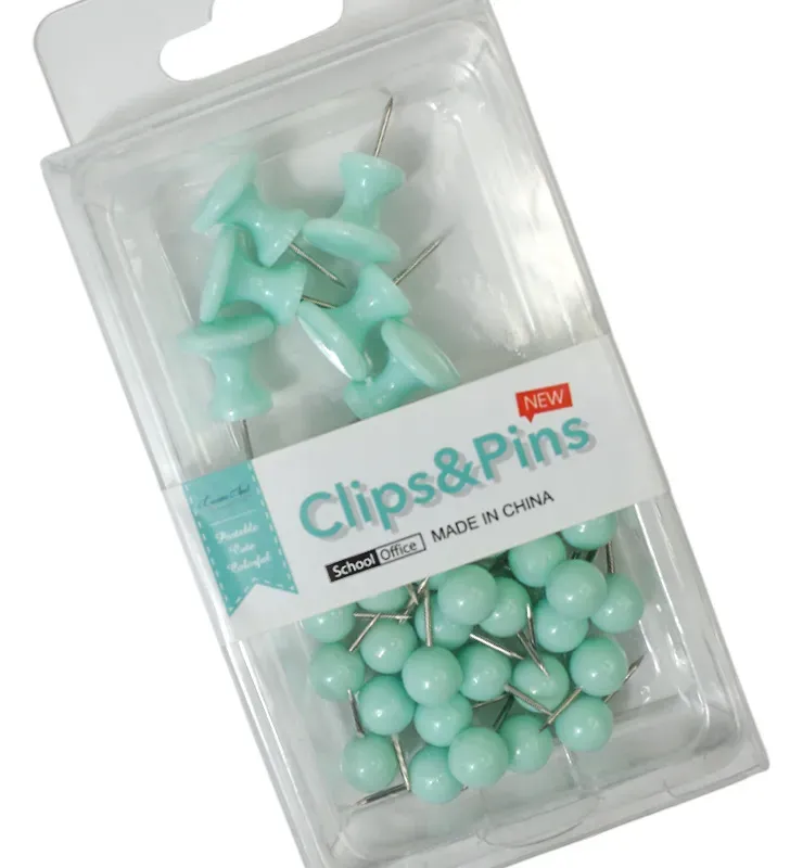 Set de Tachuelas Push‑Pin y Chinches | Oficina y Escuela | Colores Surtidos