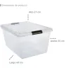 Caja Organizadora de 42 Litros con Broches Italhome
