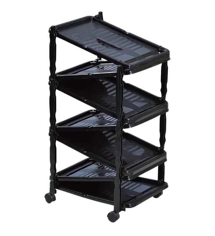 Zapatera Extensible con Ruedas Zip 6 Italhome Negra – Art. 146