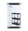 Rack Organizador de 3 Niveles Italhome Negro Gris – Mod. 8278