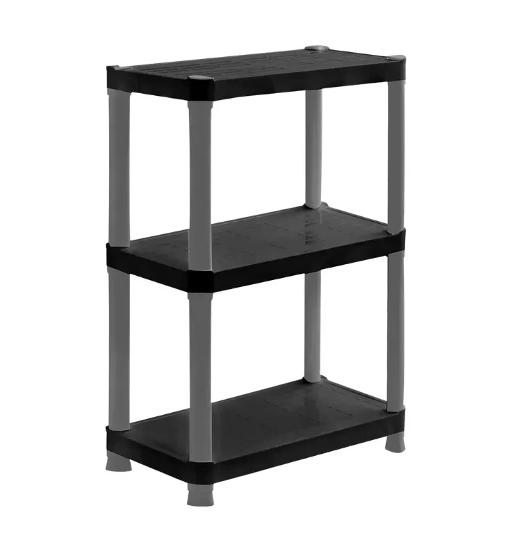Rack Organizador de 3 Niveles Italhome Negro Gris – Mod. 8278