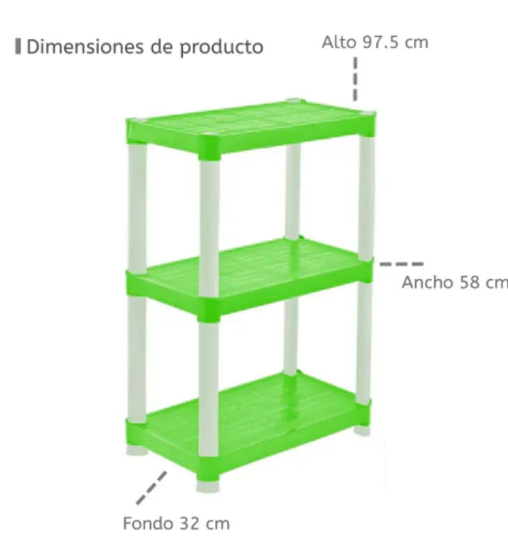 Rack Infantil de 3 Niveles Italhome Colores – Mod. 8203 / 8204