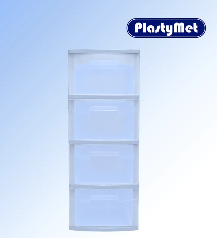 Cajonera de 4 Niveles Grande Plastymet Clarificada