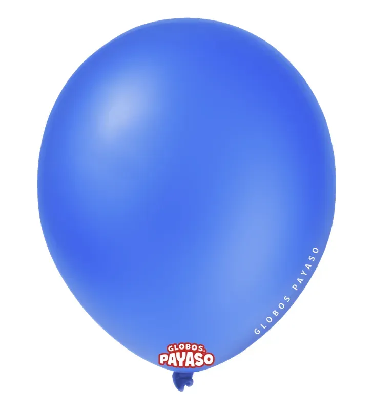 Globos Payaso Azul Royal No. 7 con 100 pz – Línea Decorativa