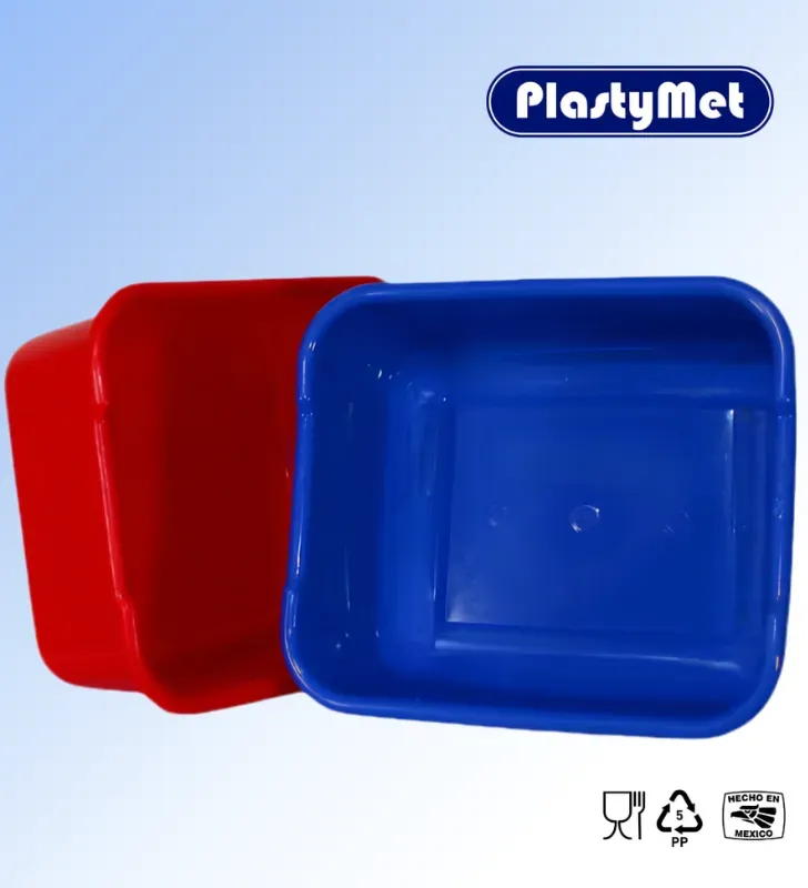 Palangana Rectangular de 12L Plastymet de Primera – Varios Colores