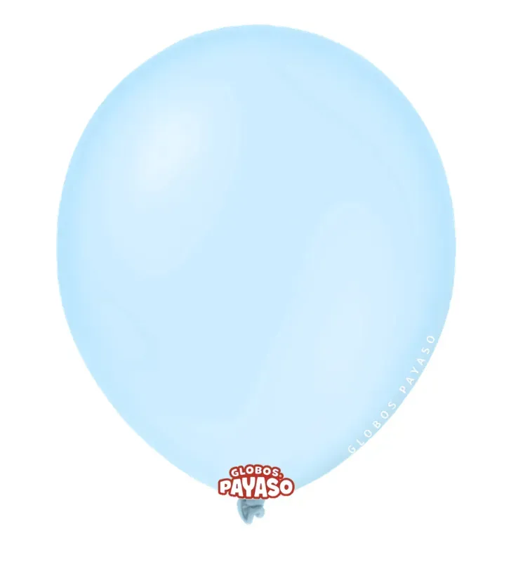 Globos Payaso Azul Cielo No. 9 con 100 pz – Línea Decorativa