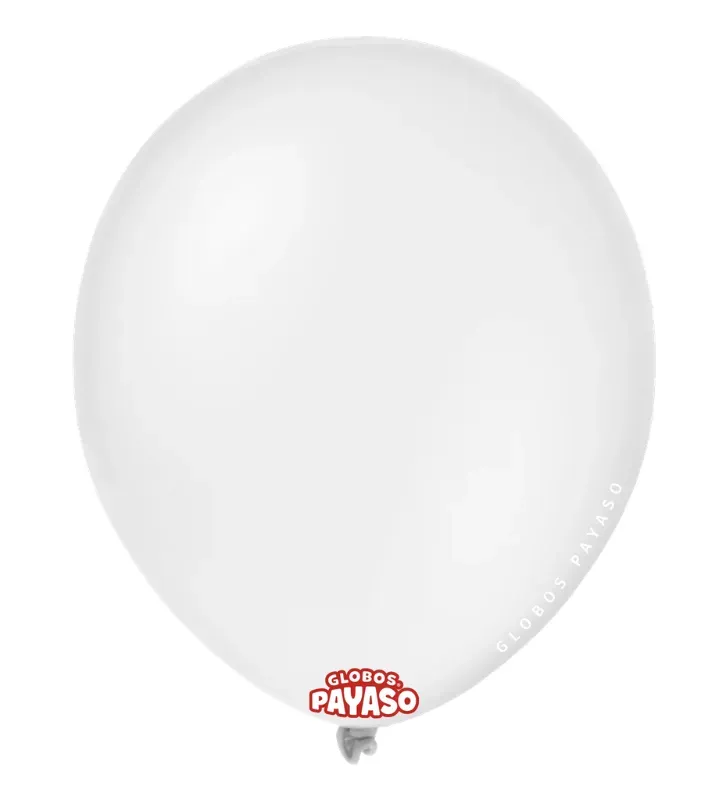 Globos Payaso Blanco Nieve No. 9 con 100 pz – Línea Decorativa