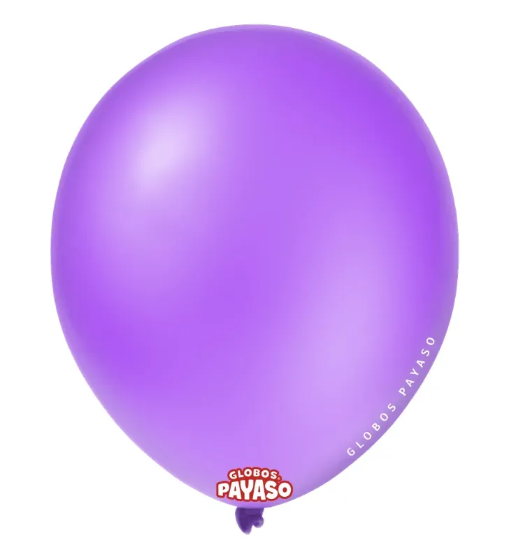 Globos Payaso Violeta No. 9 con 100 pz – Línea Decorativa