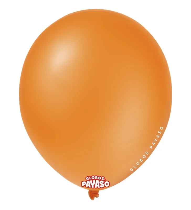 Globos Payaso Naranja Sol No. 7 con 100 pz – Línea Decorativa