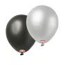 Globos Payaso Negro y Plateado Metálico No. 9 con 50 pz – Línea Metálica