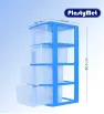Cajonera de 4 Niveles Grande Plastymet Clarificada