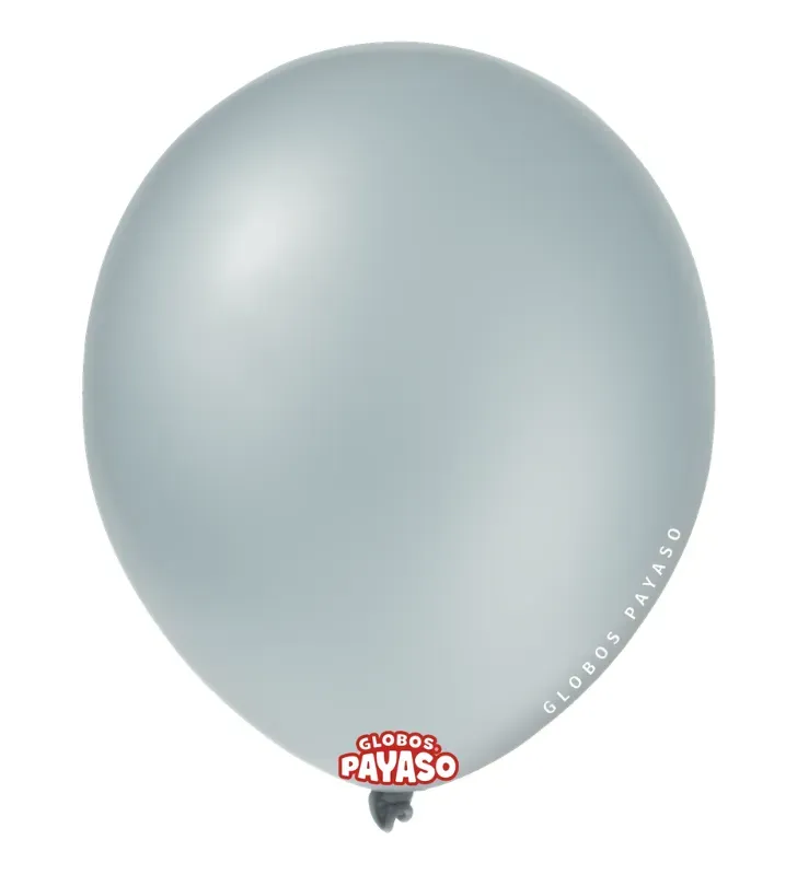Globo Payaso No. 9 Decorator Azul Ártico - 50 Piezas