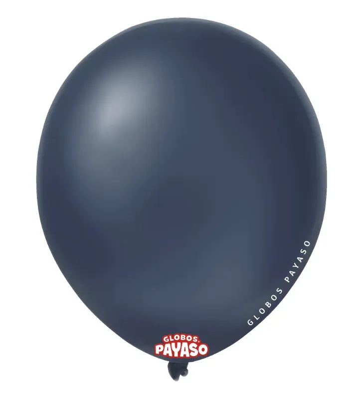 Globo Payaso No. 9 Decorator Azul Profundo - 50 Piezas