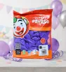 Globos Payaso Violeta No. 7 con 100 pz – Línea Decorativa