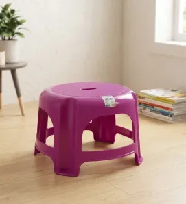 Banco Escalón de Plástico Plastipop – Asiento Redondo Surtido