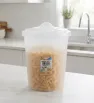 Contenedor de Alimentos Plastipop 12 Litros – Bote Translúcido con Tapa