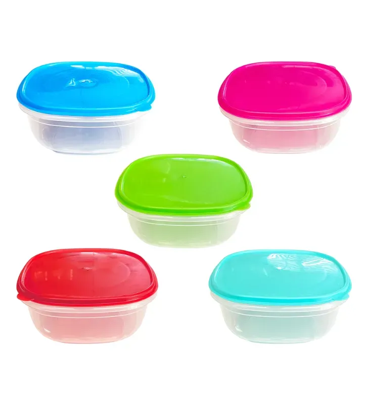 Recipiente Pop de Plástico Plastipop – Contenedor con Tapas de Colores