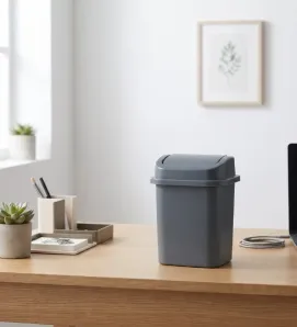 Bote de Basura Mini con Tapa Balancín 1.65L | Europlast