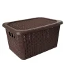 Canasta Organizadora Europlast Jacky Mediana – Cesto con Tapa Beige
