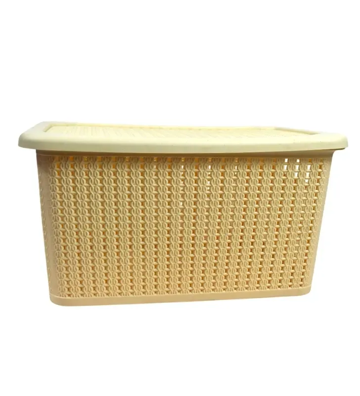 Canasta Organizadora Europlast Jacky Grande – Cesto con Tapa Colores