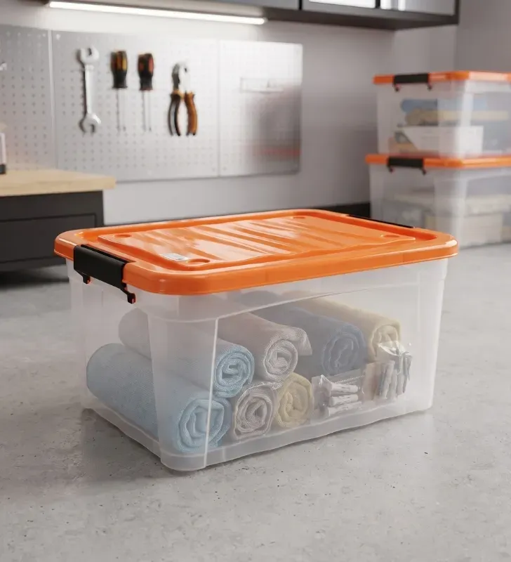 Caja Organizadora Europlast Diego 45 Litros – Contenedor con Tapa y Ruedas