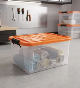 Caja Organizadora Europlast Diego 45 Litros – Contenedor con Tapa y Ruedas