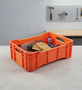 Caja Industrial Europlast Walterino Mediana – Tara Cerrada Naranja 15 kg