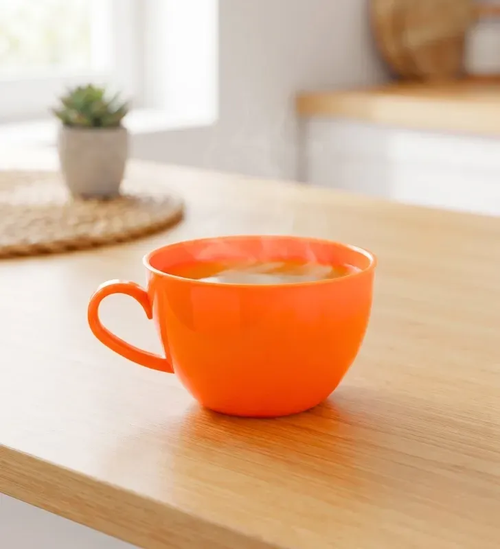 Taza de Plástico Europlast Gigante 500 ml – Vajilla Colores Surtidos