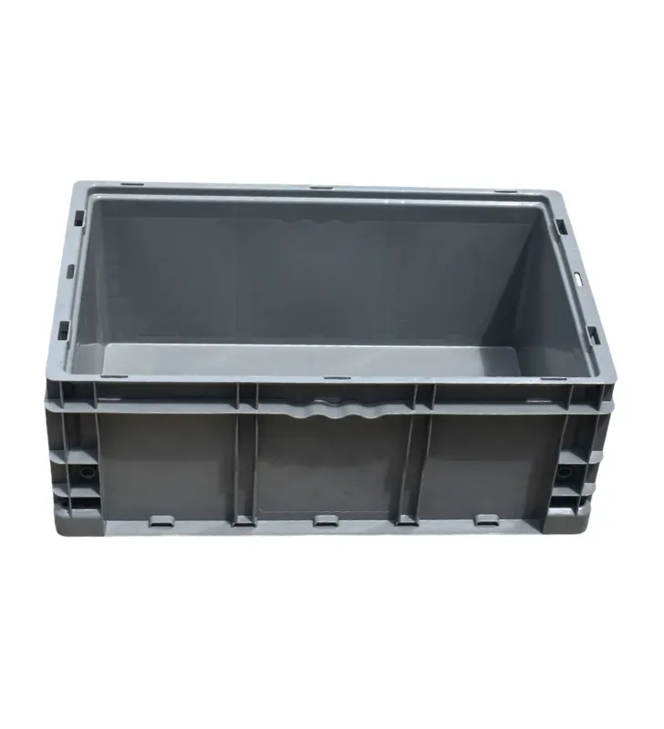 Container Industrial Europlast 24/15/9 – Caja Cerrada Gris / Negra
