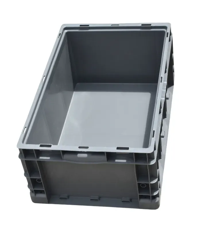 Container Industrial Europlast 24/15/9 – Caja Cerrada Gris / Negra
