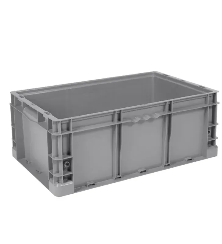 Container Industrial Europlast 24/15/9 – Caja Cerrada Gris / Negra
