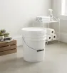 Cubeta de Plástico Europlast 19 Litros – Bote Blanco con Tapa y Asa
