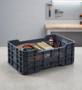 Caja Industrial Europlast Gigante 25 – Tara Calada Negra 70 kg