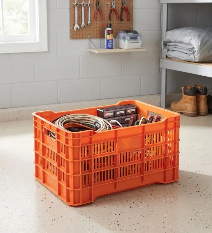 Caja Industrial Europlast María – Tara Calada Naranja 35 kg