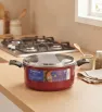Olla de Aluminio Tramontina Ankara 22 cm – Con Tapa y Antiadherente 3.7 L
