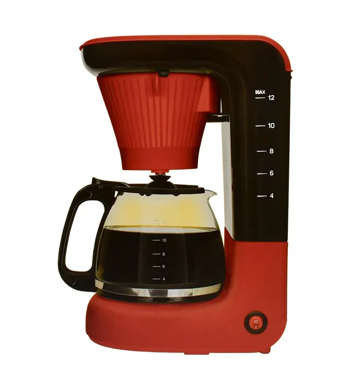 Cafetera Taurus Red Vibes 12 tazas | 700 W, jarra de vidrio
