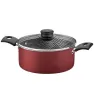 Olla de Aluminio Tramontina Ankara 22 cm – Con Tapa y Antiadherente 3.7 L