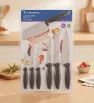Juego de Cuchillos Tramontina Plenus 7 Piezas – Set Negro Acero Inoxidable 23498-044