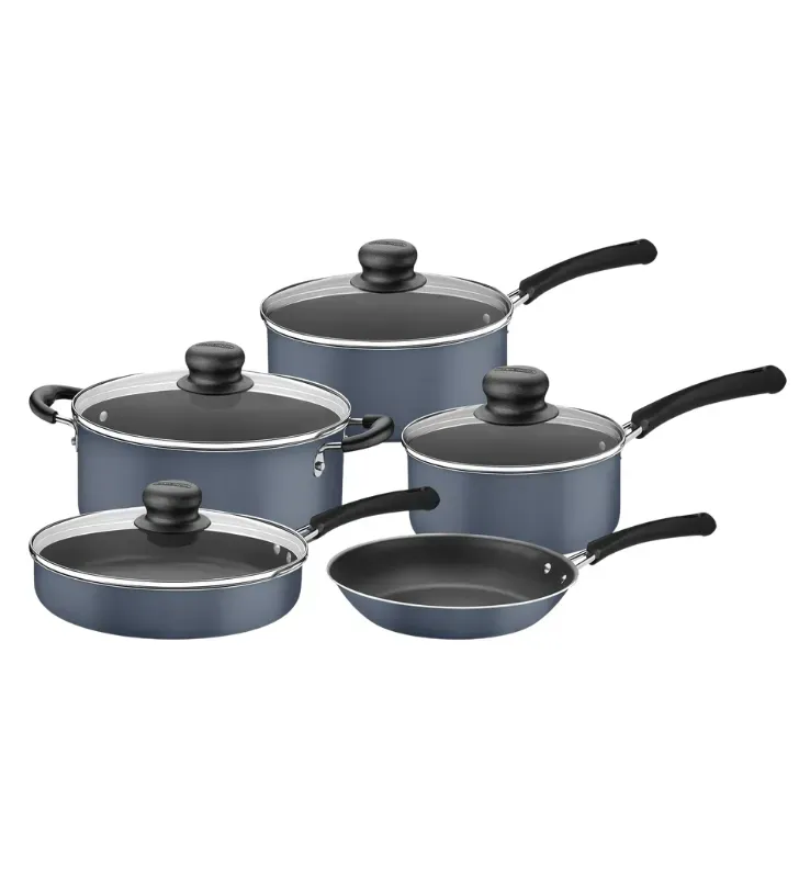 Batería de Cocina Tramontina Simple Cooking 9 Pzs – Antiadherente Azul 27899-226