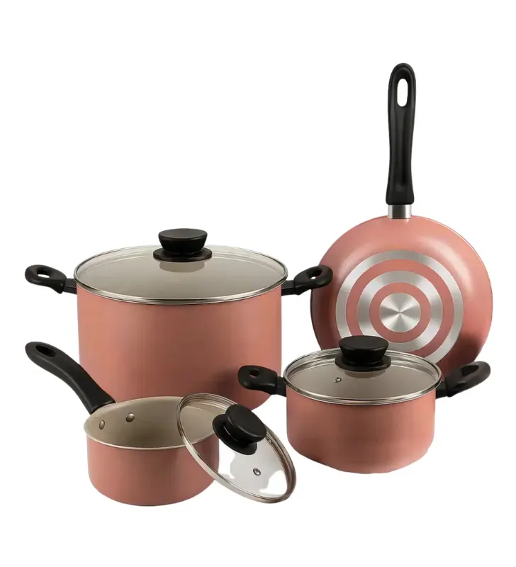 Batería de Cocina Tramontina Linz 7 Pzs – Antiadherente Nude 28299-308