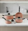 Batería de Cocina Tramontina Linz 7 Pzs – Antiadherente Nude 28299-308