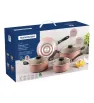 Batería de Cocina Tramontina Linz 7 Pzs – Antiadherente Nude 28299-308