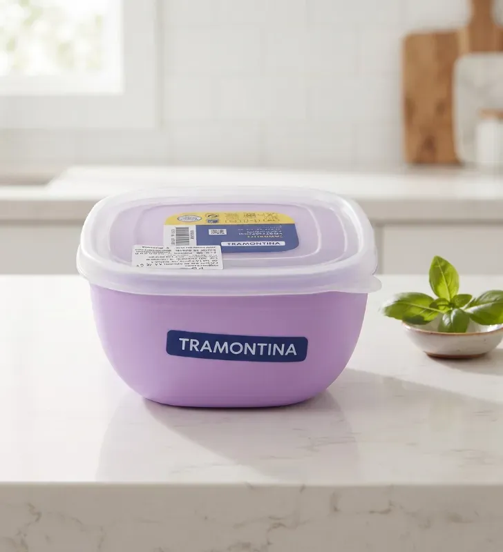 Pote Contenedor Tramontina 600 ml – Recipiente Lila Antimicrobiano 25099-987