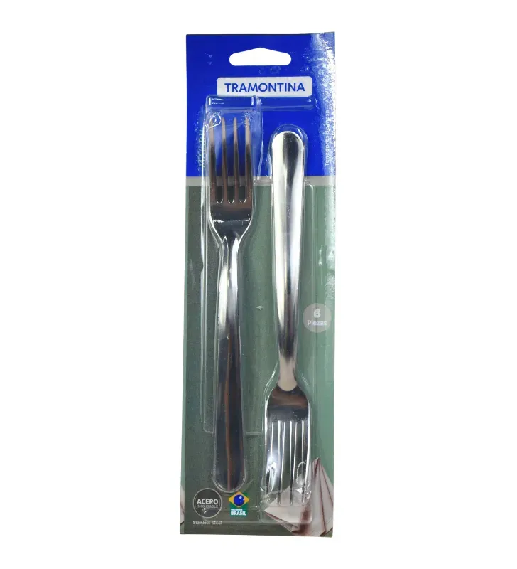Juego de Tenedores de Mesa Tramontina Acero Inoxidable 6 Pzs – 32200-202