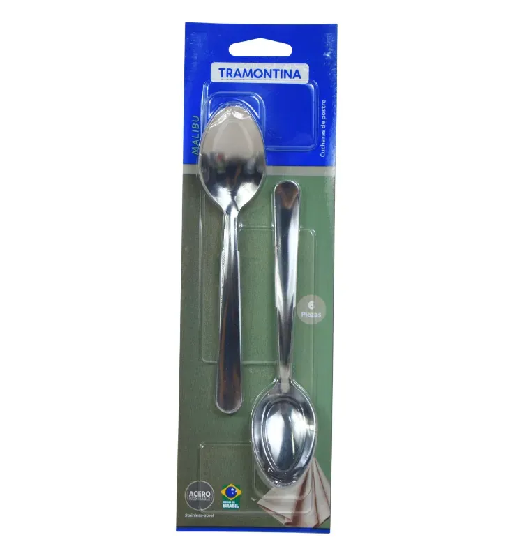 Juego de Cucharas de Postre Tramontina Acero Inoxidable 6 Pzs – 32200-204