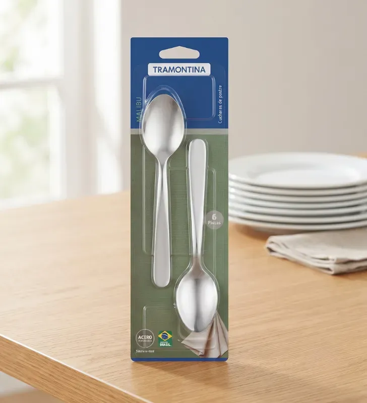 Juego de Cucharas de Postre Tramontina Acero Inoxidable 6 Pzs – 32200-204