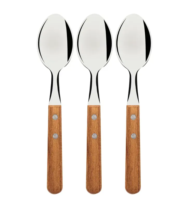 Juego de Cucharas de Mesa Tramontina Dynamic 3 Pzs Madera – 22303/300