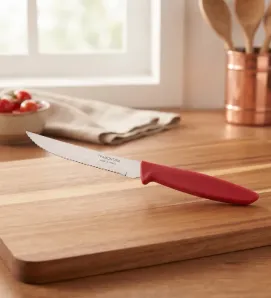 Cuchillo Asado y Frutas Tramontina Plenus 5" Rojo – 23410/475