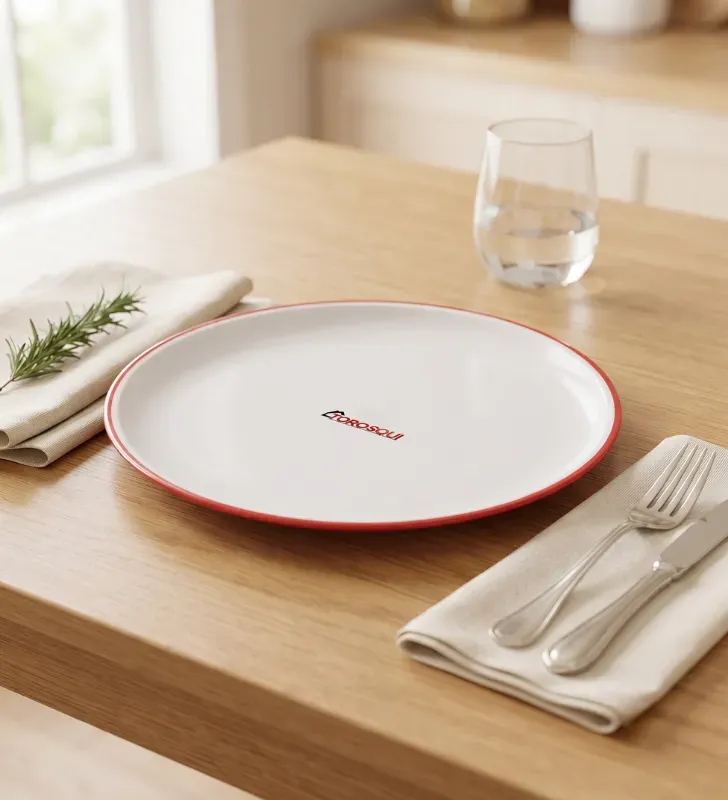 Plato Trinche Bicolor Torosqui de Plástico Resistente – Libre de BPA