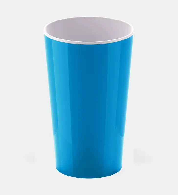 Vaso Bicolor 700 ml Jumbo Torosqui – Plástico Resistente Libre de BPA